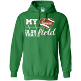 Washington State Cougars Football My Heart is on that Field - Hoodie