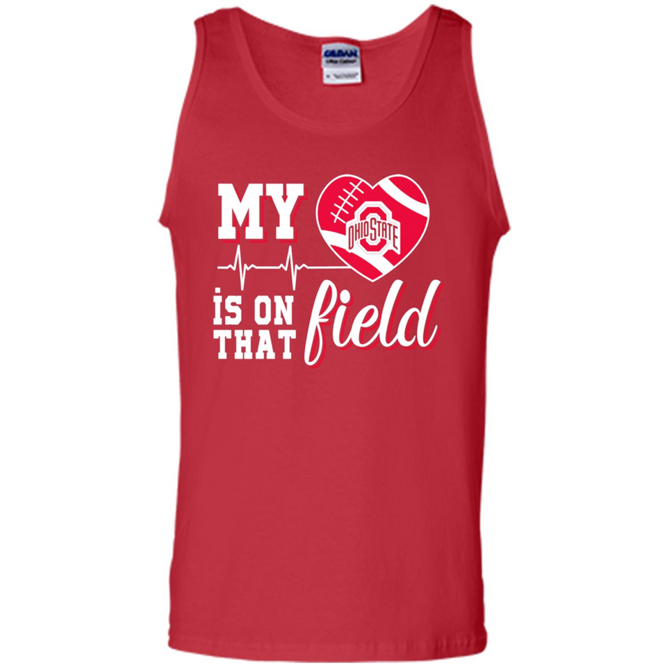 Ohio State Buckeyes Football My Heart is on that Field - Tank Top