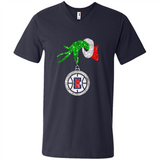 Amazing shirt Los Angeles Clippers Glitter Grinch Monogram Ornament Christmas Gift - Men's V-Neck