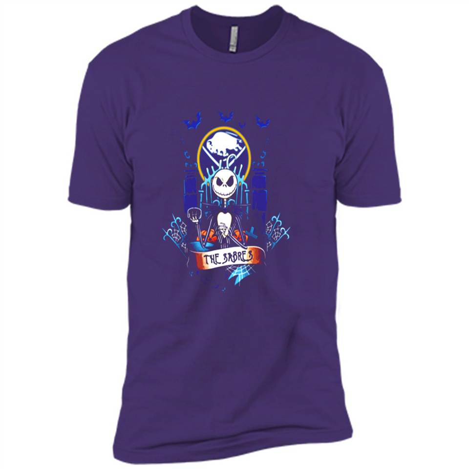 Buffalo Sabres Halloween The Nightmare Before Christmas - Premium Short Sleeve T-Shirt