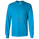 My Favorite Color is Christmas Lights Xmas Sporty T-Shirt - Long Sleeve T-Shirt