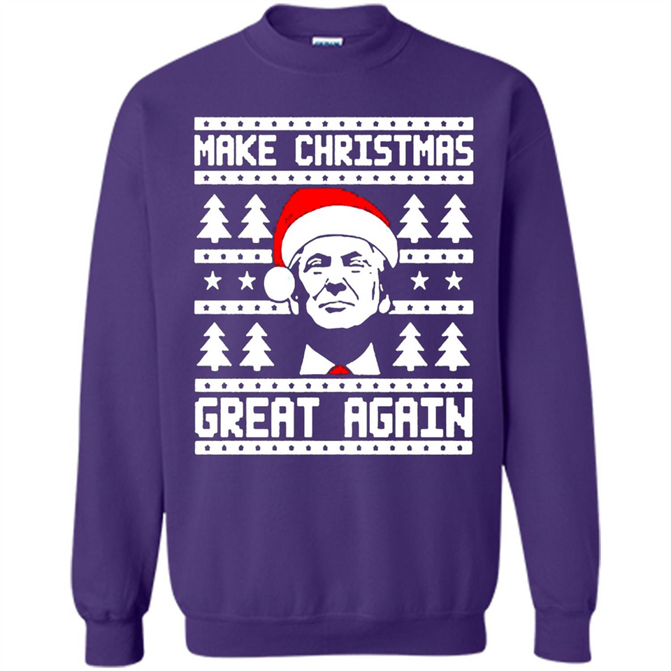 Fabulous Make Christmas Great Again Trump Ugly Christmas - Sweatshirt