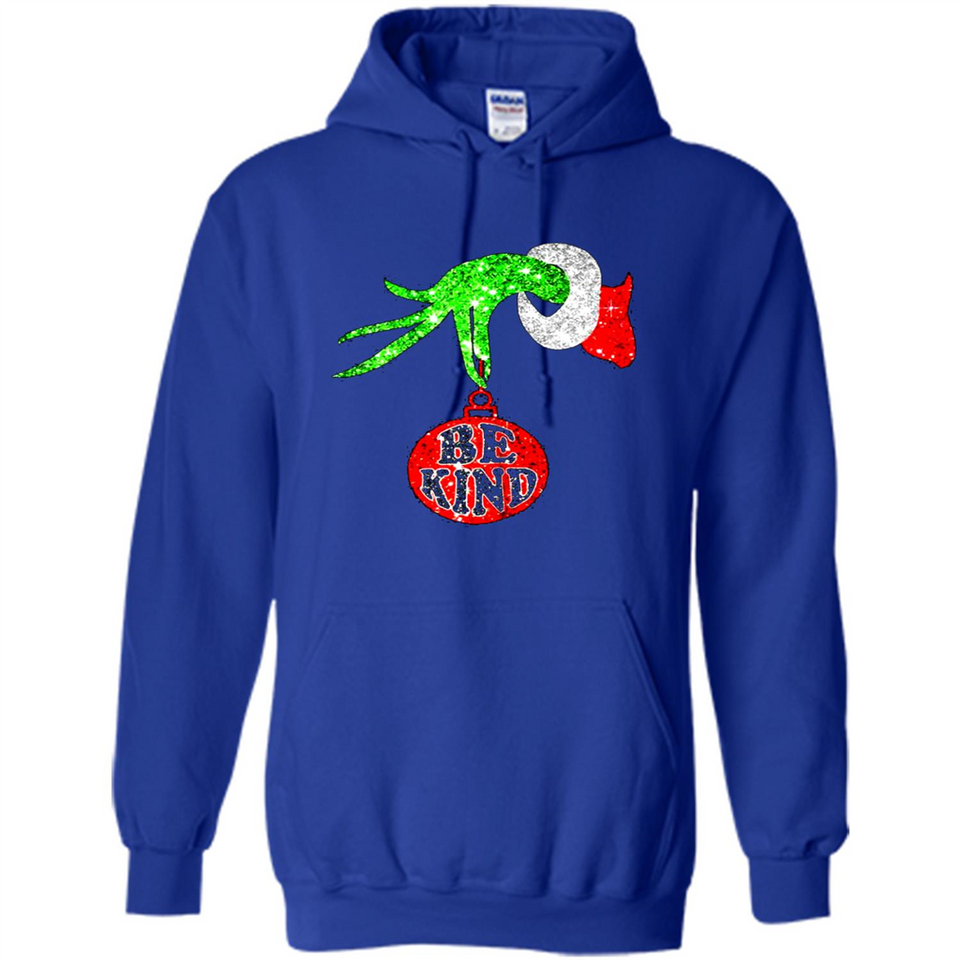 Christma Season With Green Grinch Hand Be Kind - Hoodie