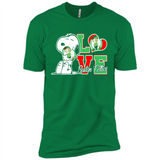 Snoopy loves NBA Boston Celtics - Premium Short Sleeve T-Shirt