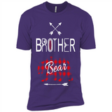 Brother Shirt Buffalo Plaid Family Camping Bear Tee - Premium Short Sleeve T-Shirt
