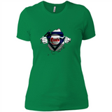 Chicago Cubs And Superman Fans - Ladies' Boyfriend T-Shirt