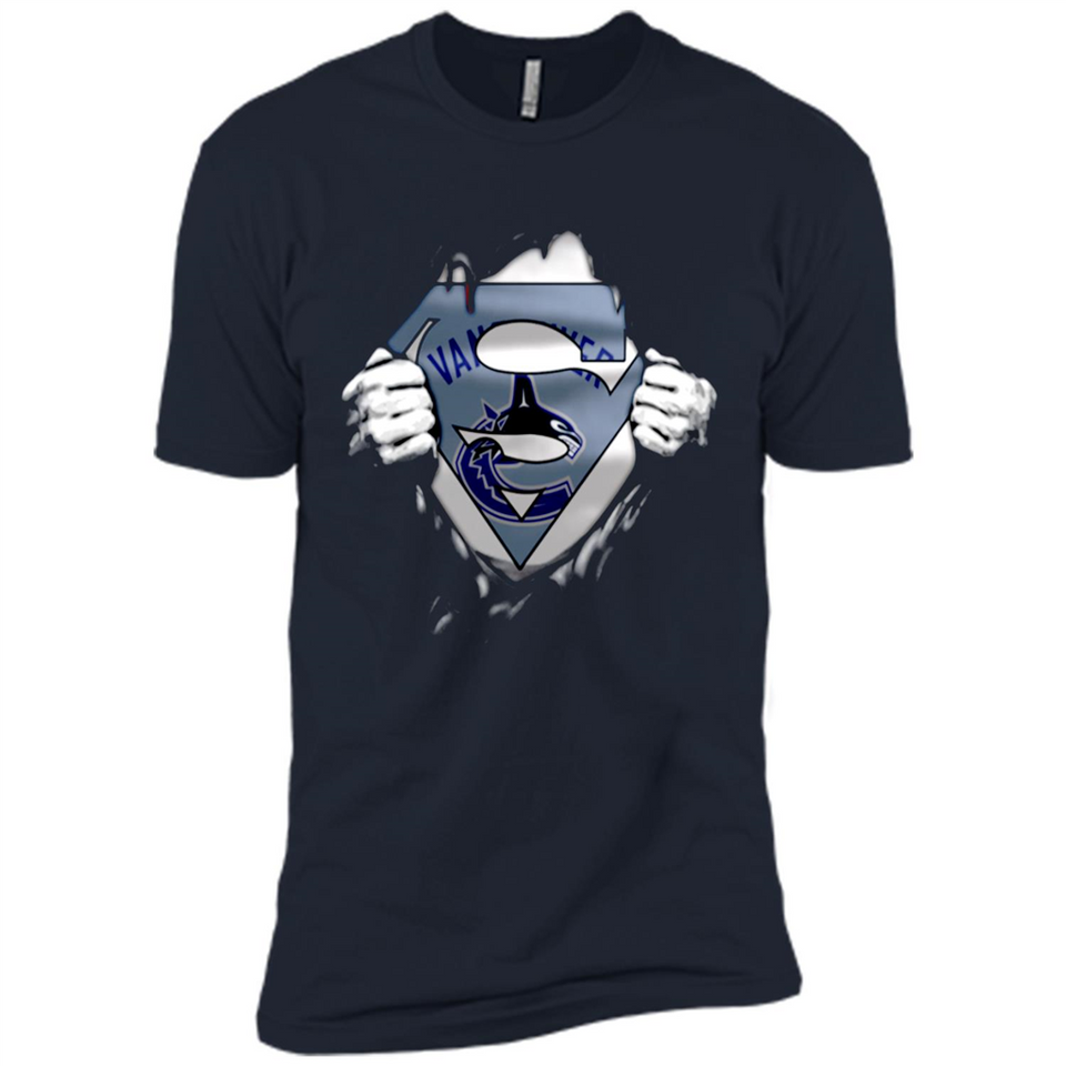 Vancouver Canucks And Superman Fans - Premium Short Sleeve T-Shirt