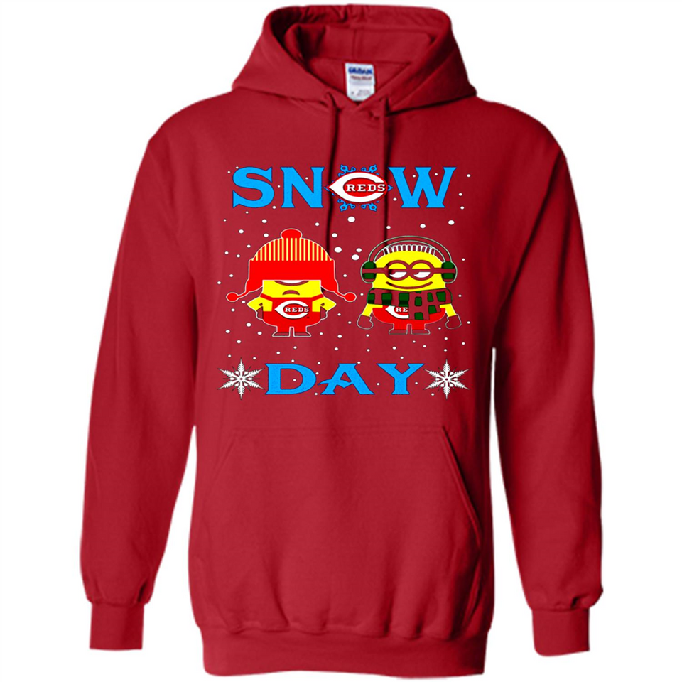 Snow Day Shirt For Cincinnati Reds Vs Minion Fans pingpong