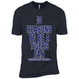 Reasons to be a Detroit Tigers Fan Complete List on Back - Premium Short Sleeve T-Shirt