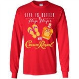 LIFE IS BETTER IN FLIP FLOPS WITH CROWN ROYAL