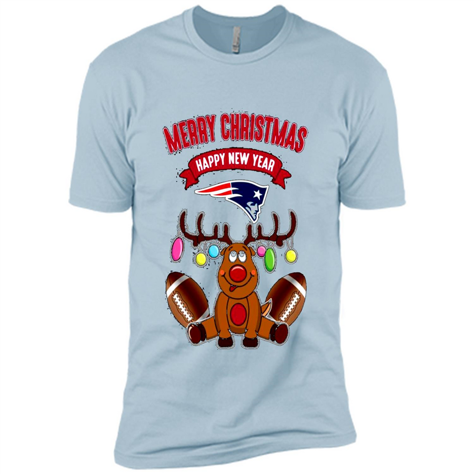New England Patriots NFL Reindeer Funny Merry Christmas And Happy New Year