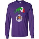 Amazing tee Indiana Pacers Glitter Grinch Monogram Ornament Christmas Gift - Long Sleeve T-Shirt