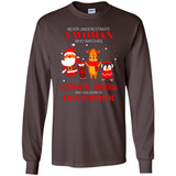 Never Underestimate A December Woman Watches Hallmark Movies Sweatshirt - Long Sleeve T-Shirt