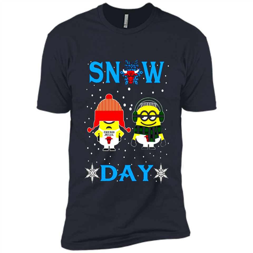 Snow Day Shirt For Chicago Bulls Vs Minion Fans pingpong