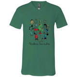 Snoopy Christmas Time Is Here Sporty T-Shirt - Canvas Unisex V-Neck