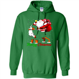 Merry Christmas Santa Claus With Big Dog sweater PINGPONG