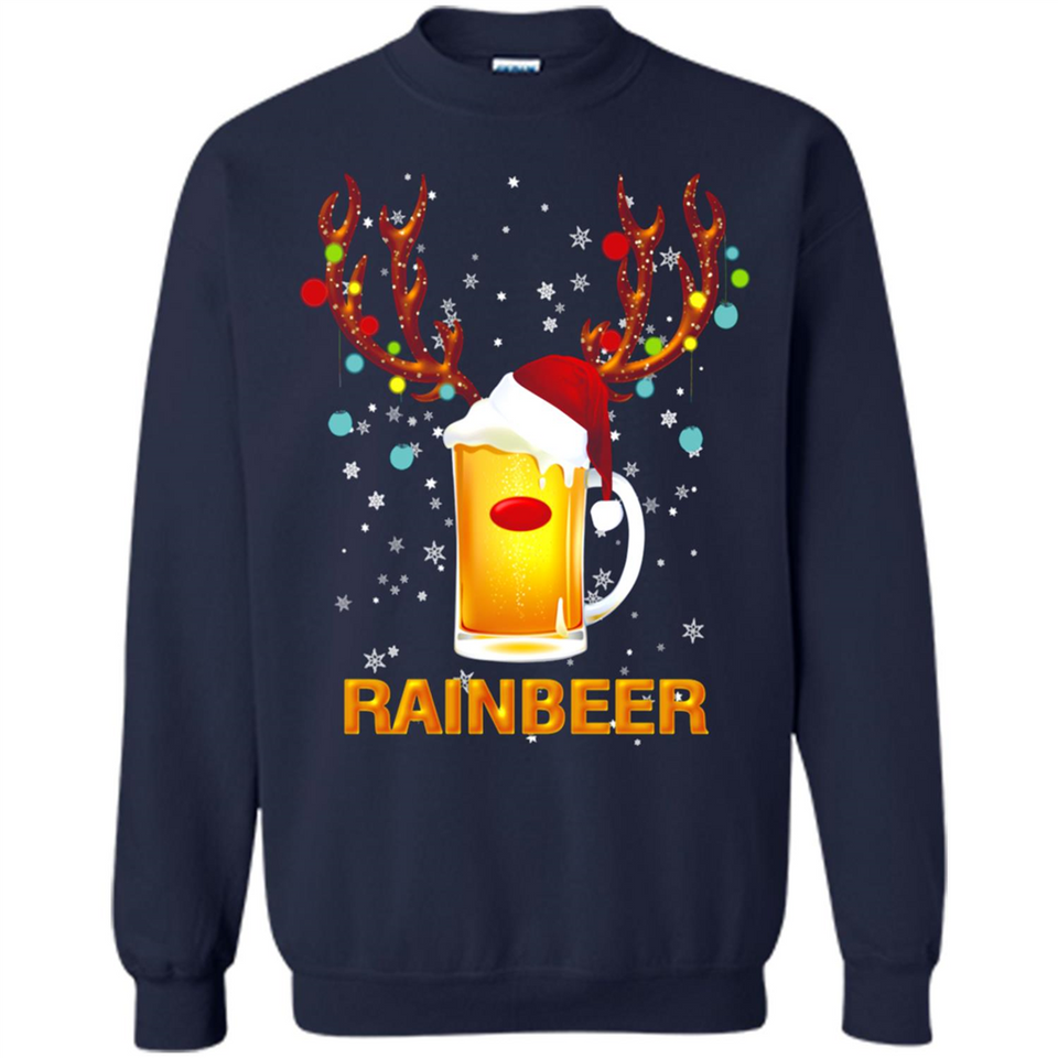 Rainbeer Funny Reindeer Beer Lover