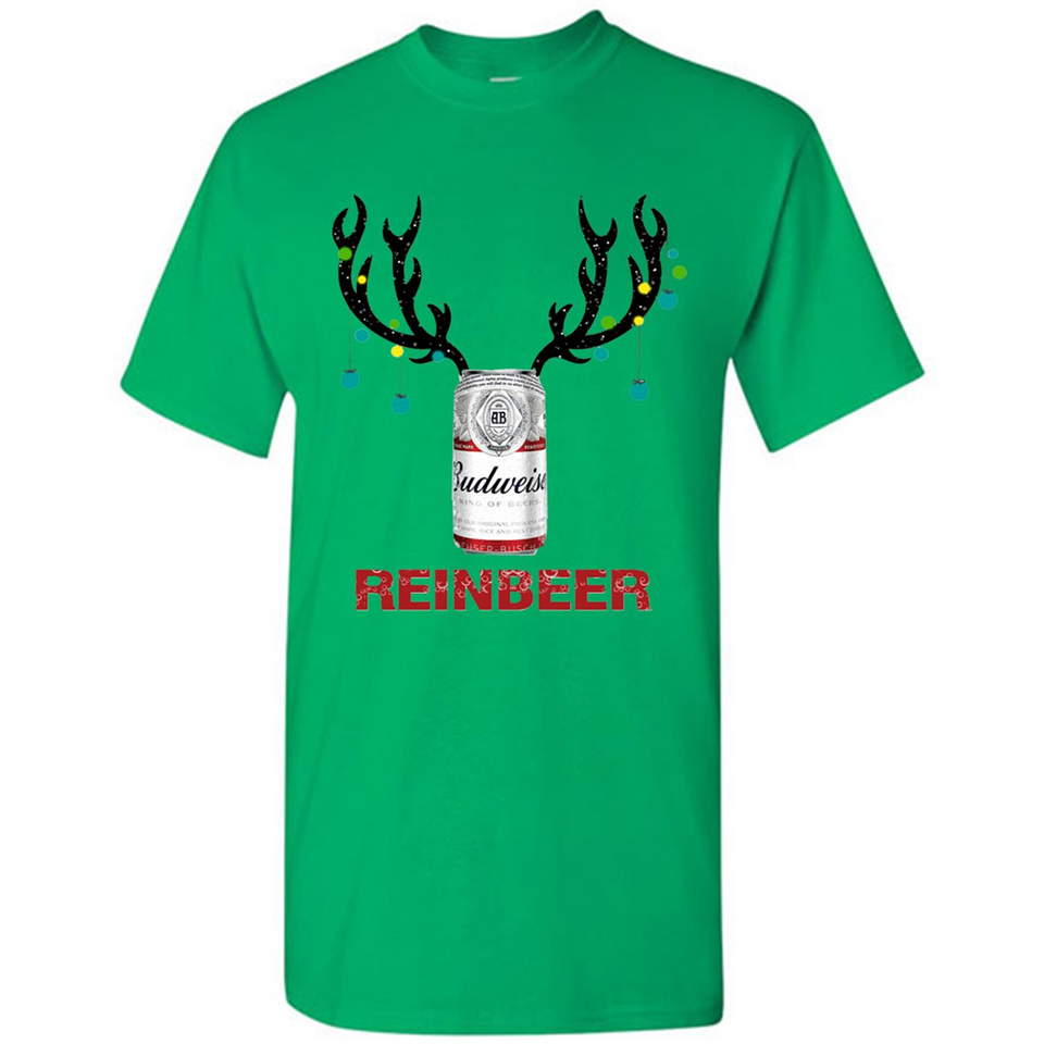 Budweiser Reinbeer Funny Beer Reindeer Christmas Sweatshirt - Shirt