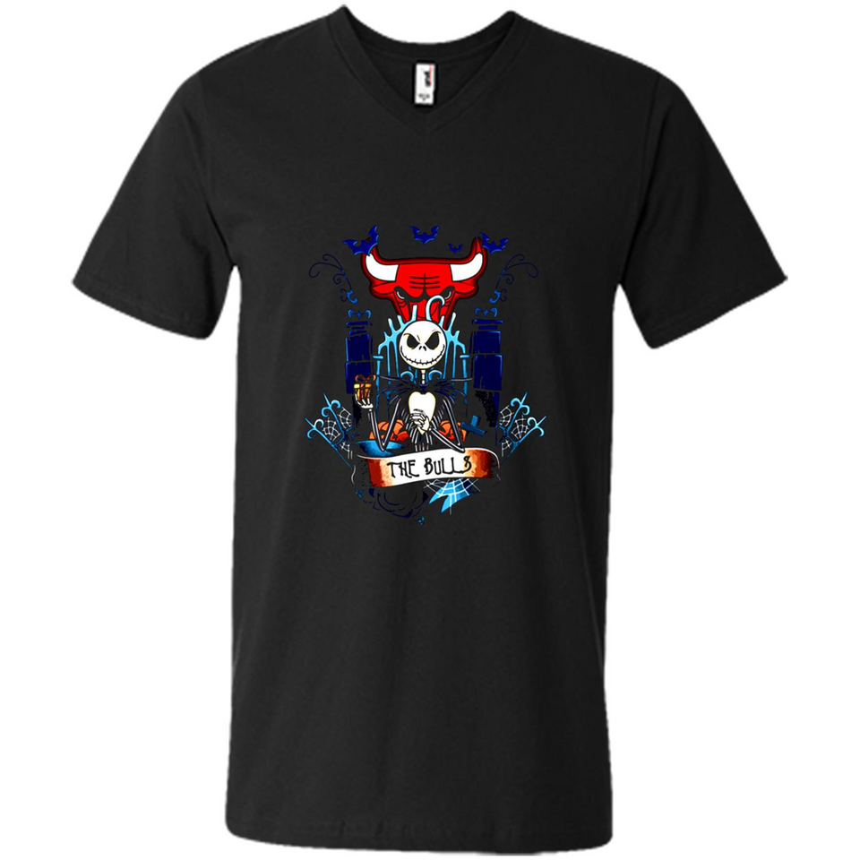 Chicago Bulls Halloween The Nightmare Before Christmas - Men's V-Neck