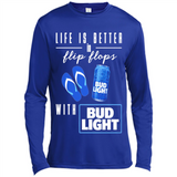 LIFE IS BETTER IN FLIP FLOPS WITH BUD LIGHT