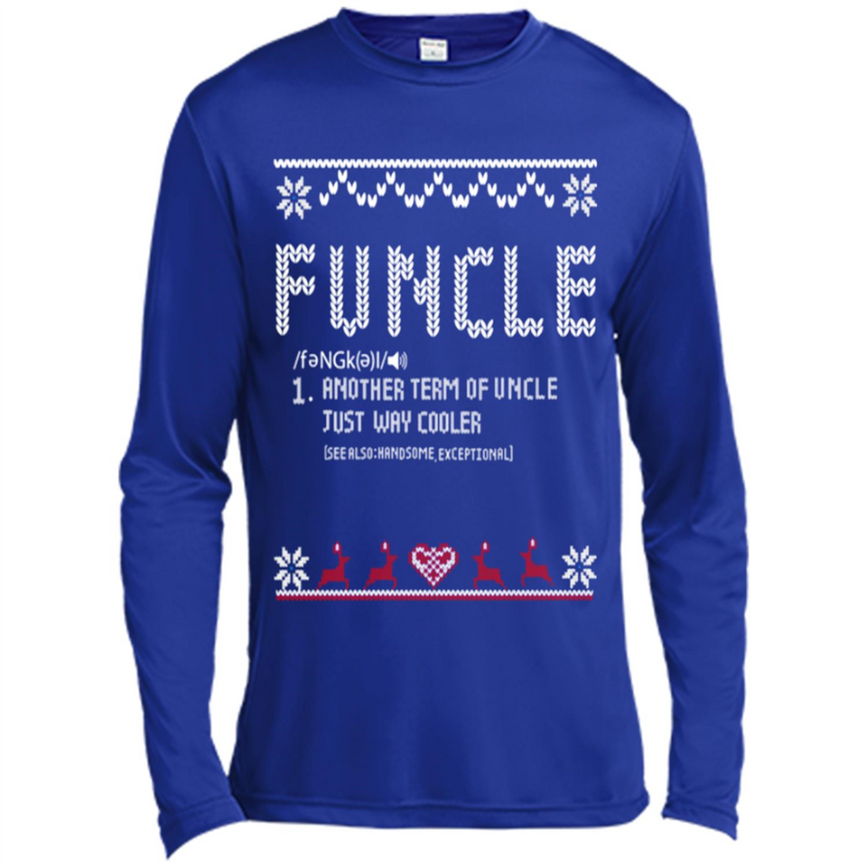 Mens Christmas Funcle Definition - Canvas Long Sleeve T-Shirt