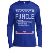 Mens Christmas Funcle Definition - Canvas Long Sleeve T-Shirt