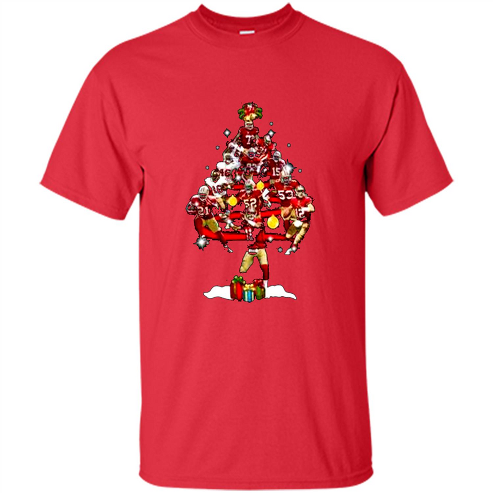 San Francisco 49ers Players Christmas Tree PINGPONG