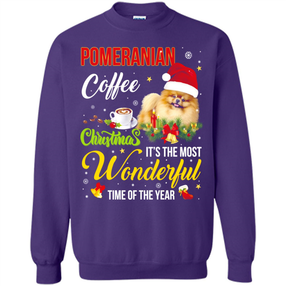 Pomeranian Coffee Wonderful Christmas