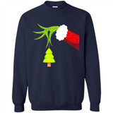 Funny Grinch Hand Holding Christmas Tree Ornament Christmas PING PONG