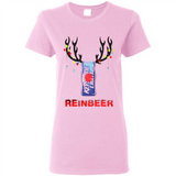 Keystone Light reinbeer Christmas - Ladies Short-Sleeve