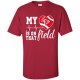 Atlanta Falcons Football My Heart is on that Field - Shirt