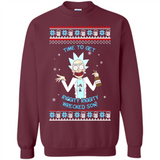 Rick and Morty Time to get Riggity Riggity Wrecked Son Christmas sweater - Sweatshirt