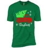 Vintage Christmas Classic Truck T-Shirt with Snow and Tree