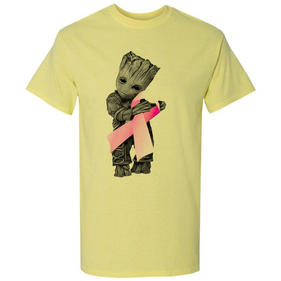 Groot Hug Breast Cancer - Shirt