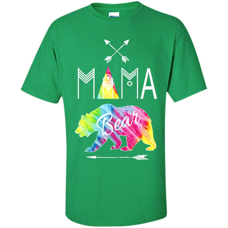 Mama Bear Shirt Tie Dye Family Vacation & Camping Tee - Shirt