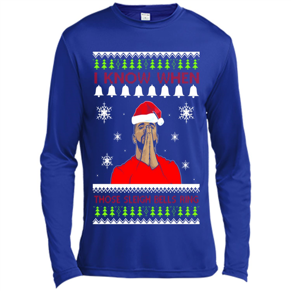 Drake I Know When Those Sleigh Bells Ring Christmas - Canvas Long Sleeve T-Shirt