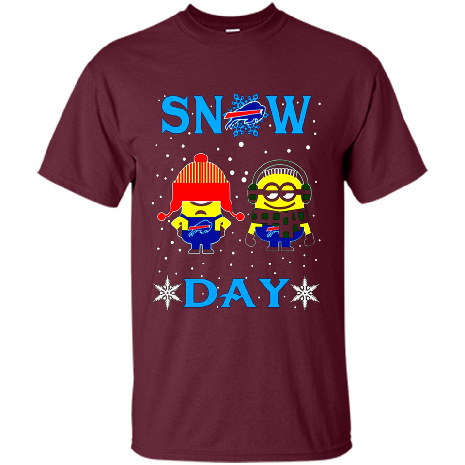 Snow Day Shirt For Buffalo Bills Vs Minion Fans pingpong
