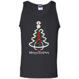 Christmas tree Nurse merry Christmas - Tank Top