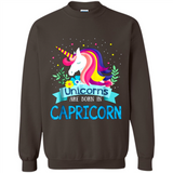 Unicorns are born in Capricorn Birthday Rainbow Gift Custom Ultra Cotton