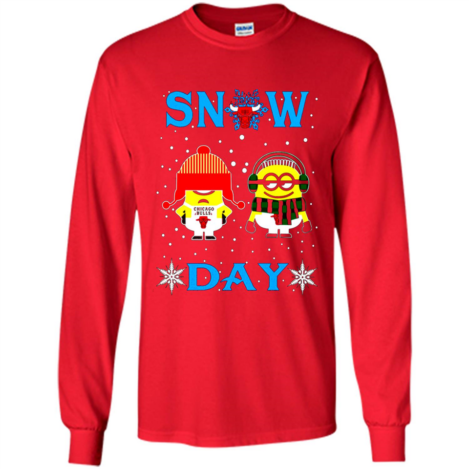 Snow Day Shirt For Chicago Bulls Vs Minion Fans pingpong