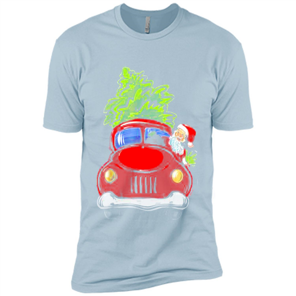 Vintage Santa red Truck Christmas Tree PINGPONG