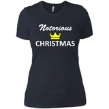 Notorious Christmas - Funny Ls - Ladies' Boyfriend T-Shirt