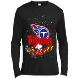 Snoopy Christmas Tennessee Titans - Canvas Long Sleeve T-Shirt