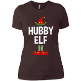 Hubby Elf Shirt - Family Matching Christmas Pajamas - Ladies' Boyfriend T-Shirt