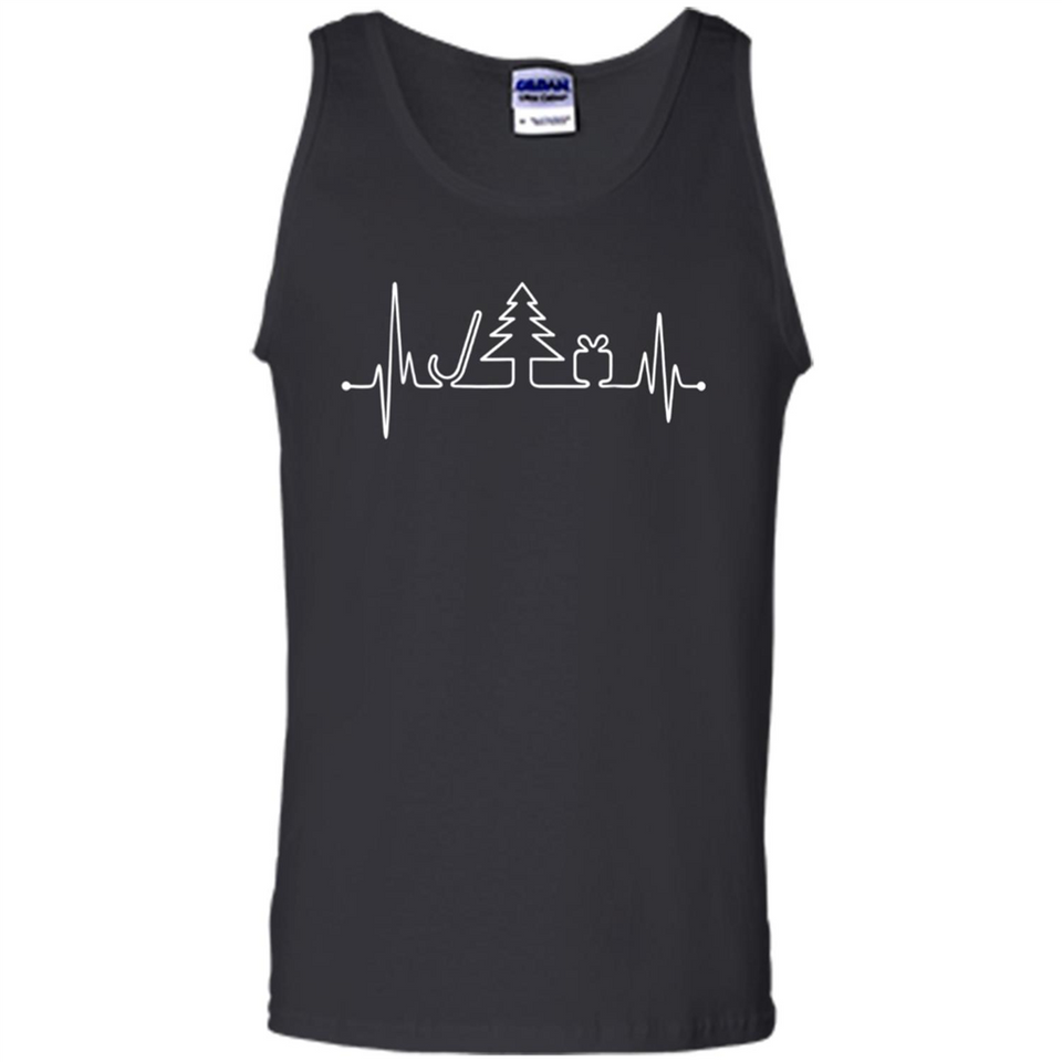 Heartbeat Christmas Tree T-shirt Funny Xmas Costume