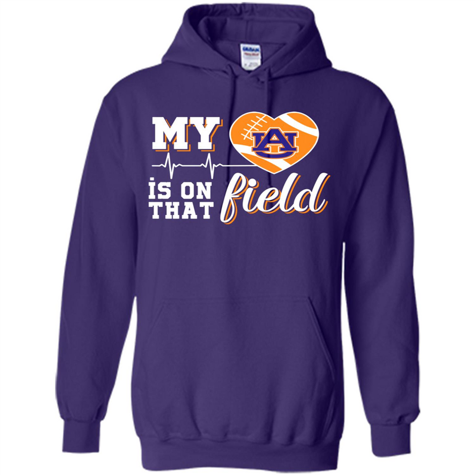 Auburn Tigers Football My Heart is on that Field - Hoodie