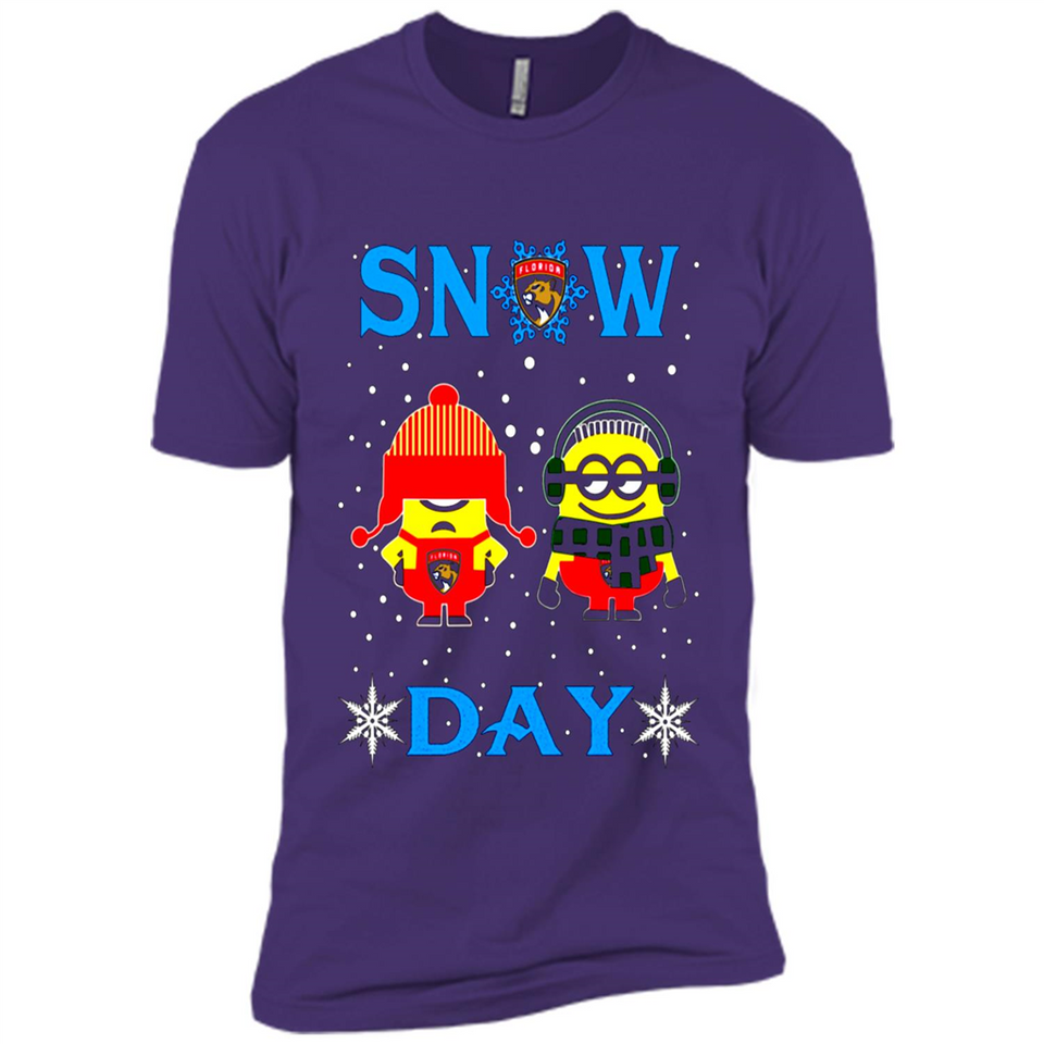 Snow Day Shirt For Florida Panthers Vs Minion Fans pingpong