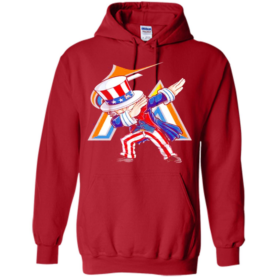 MLB MIAMI MARLINS UNCLE SAM DABBING INDEPENDENCE DAY