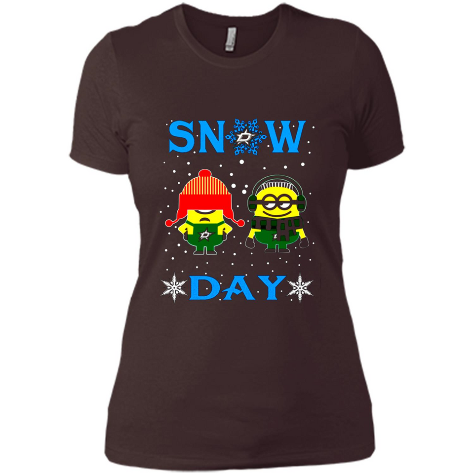 Snow Day Shirt For Dallas Stars Vs Minion Fans pingpong