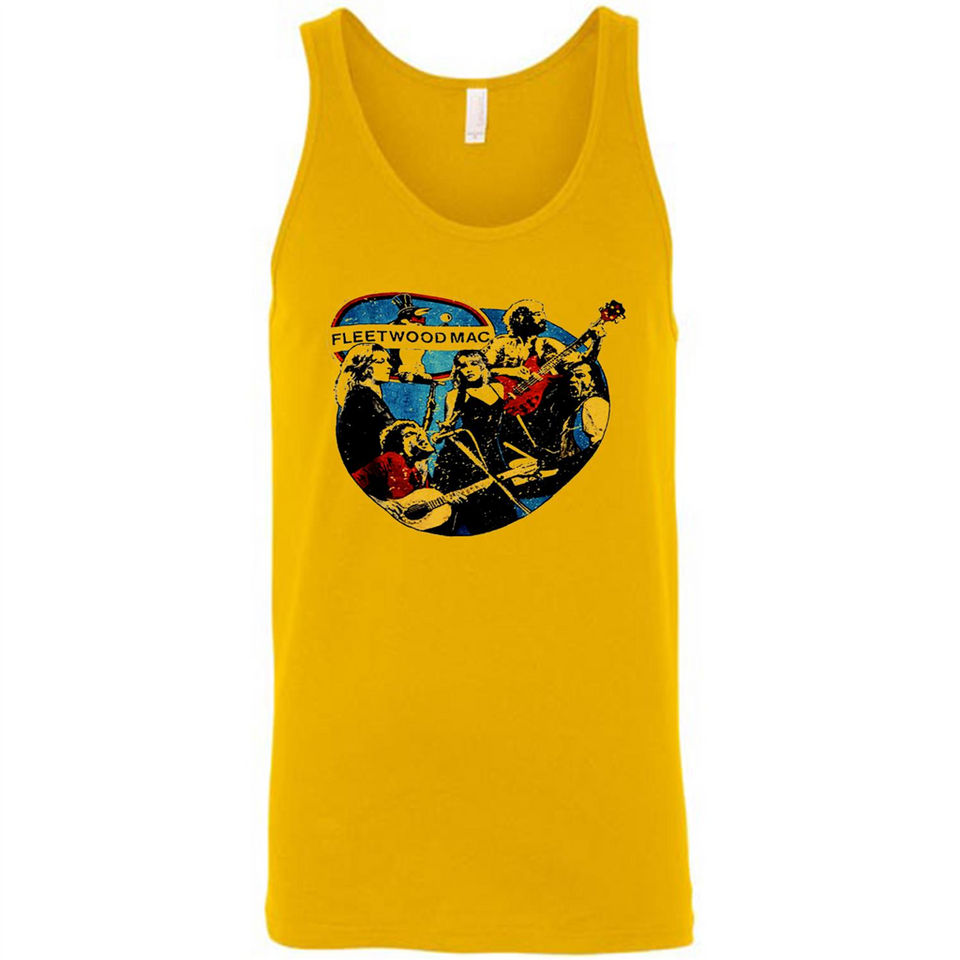 Dancing Funny Guitar Vintage Metal Rock Band Shirt PINGPONG - Canvas Unisex Tank